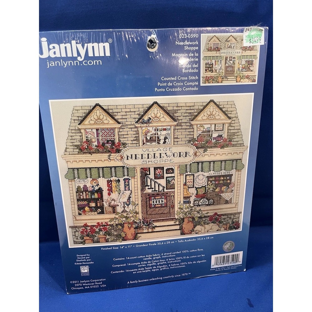JANLYNN Needlework Shoppe Counted Cross Stitch Kit 023-0590 14" X 11"